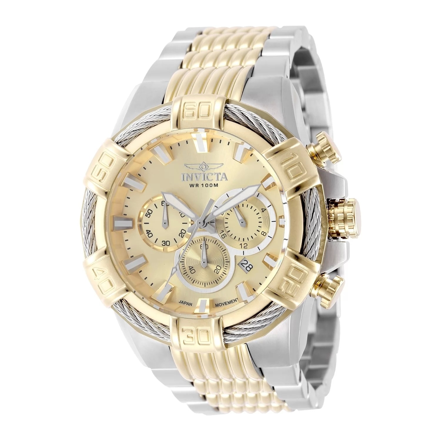 Invicta Men's 49902 Bolt Quartz VD53 Brass Dial Watch