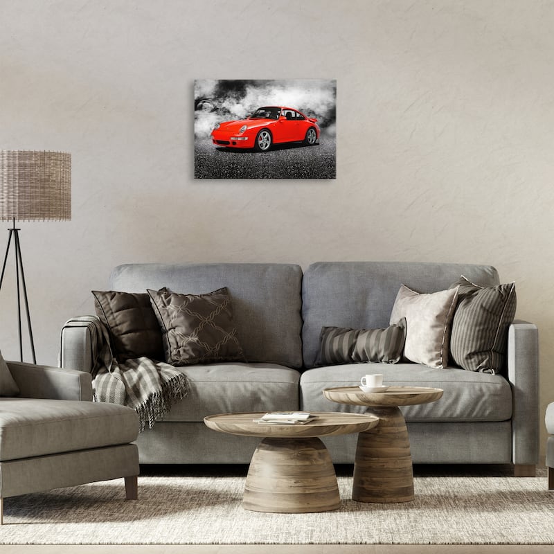 Stupell Bold Red Sports Car Canvas Wall Art Design By Mark Rogan