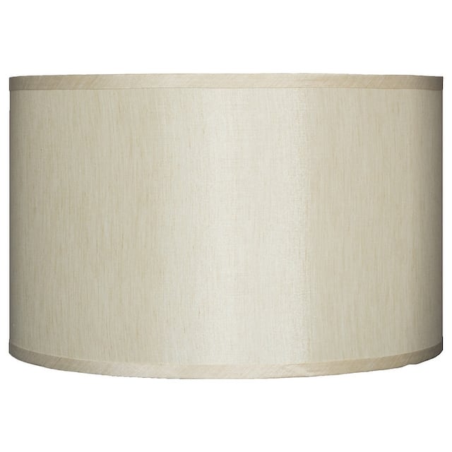 Classic Drum Faux Silk Lamp Shade 8-inch to 16-inch Available - 16" - Cream