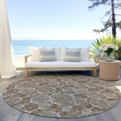 Machine Washable Indoor/ Outdoor Chantille Modern Decor Rug