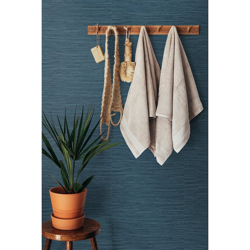 Stacy Garcia Home Saybrook Faux Rushcloth Peel and Stick Wallpaper