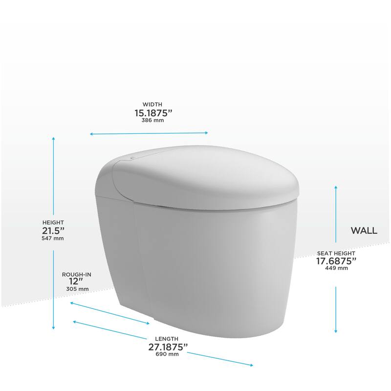 Toto MS8341CUMFG#01 Neorest RS 0.8 / 1 GPF Dual Flush One Piece Elongated Chair Height Toilet