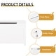 preview thumbnail 16 of 20, 32 Inch Kids Wooden Toy Box Storage with Safety Hinged Lid