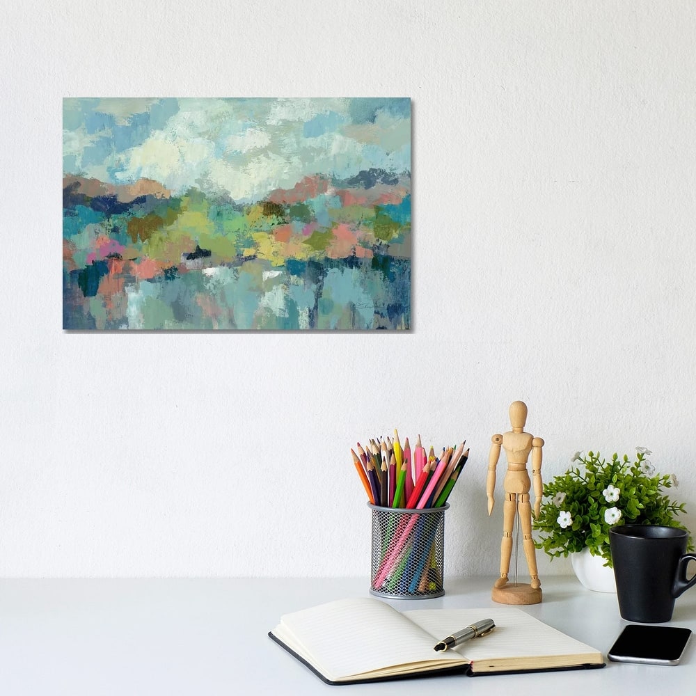 iCanvas "Abstract Lakeside" by Silvia Vassileva Canvas Print