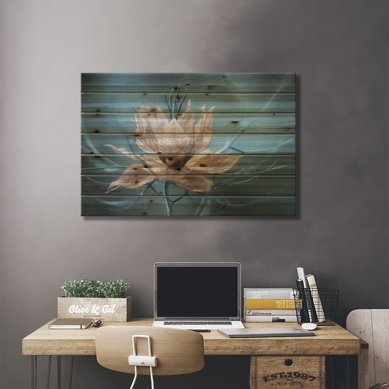 Nigella I Print On Wood by Mandy Disher - Multi-Color