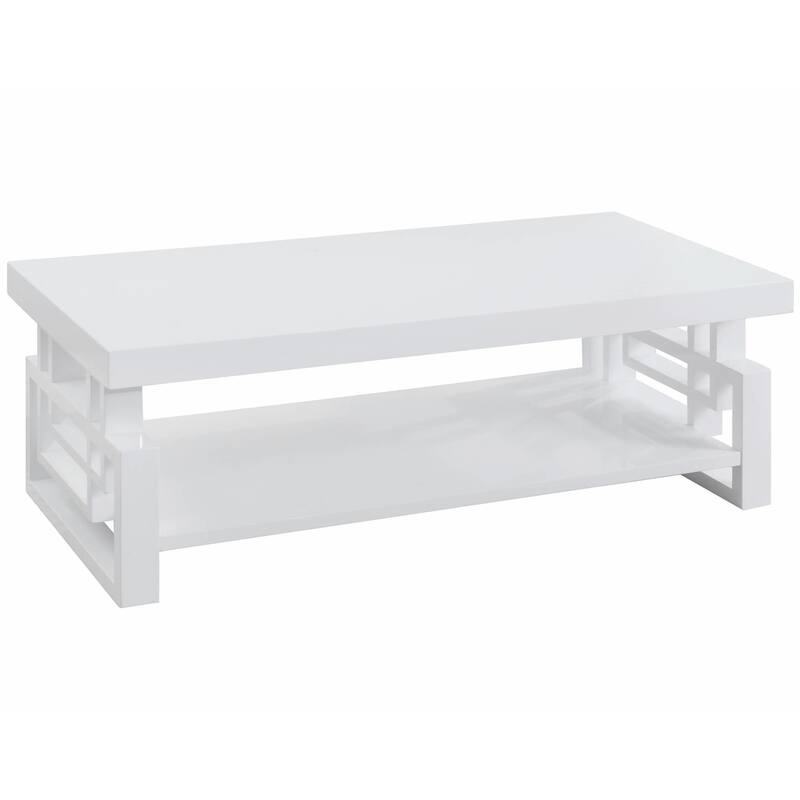 Modern Design High Glossy White Living Room Table Collection
