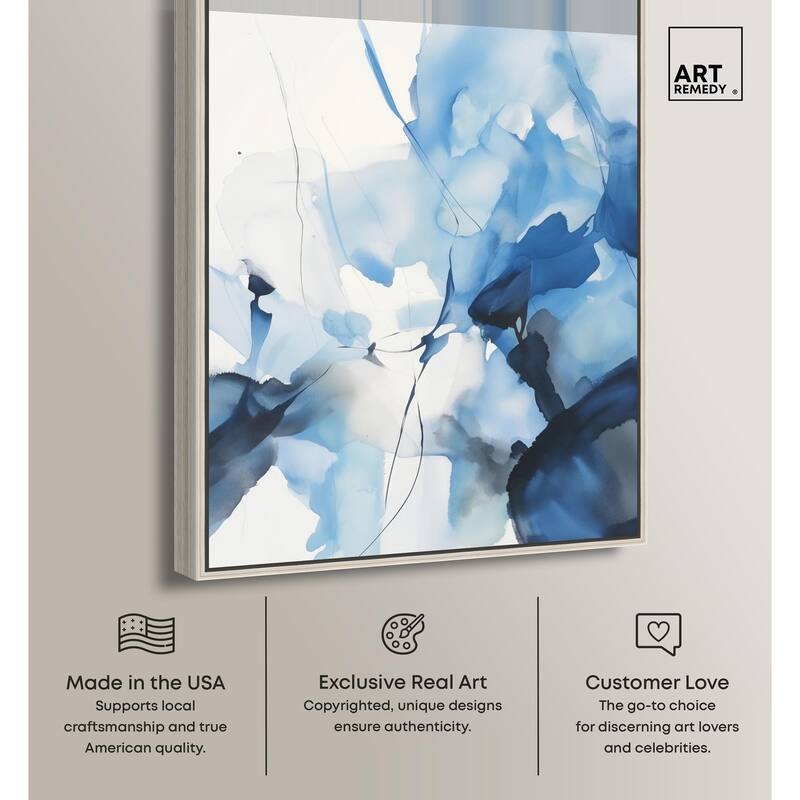 Fleur Bleue II Canvas by Art Remedy