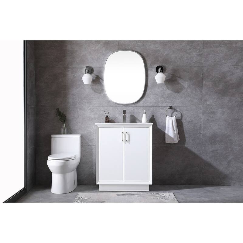 Elegant Lighting VF19630 Hayes 30" Free Standing Single Basin Vanity