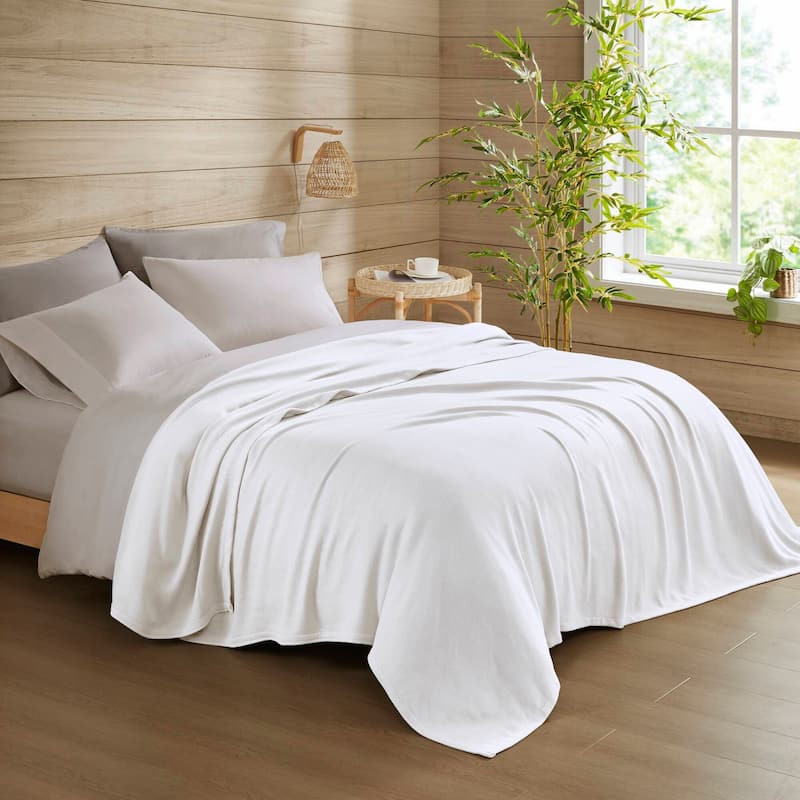 Chelsea Square Rayon from Bamboo Cooling Cotton Lightweight Blanket for Summer Spring