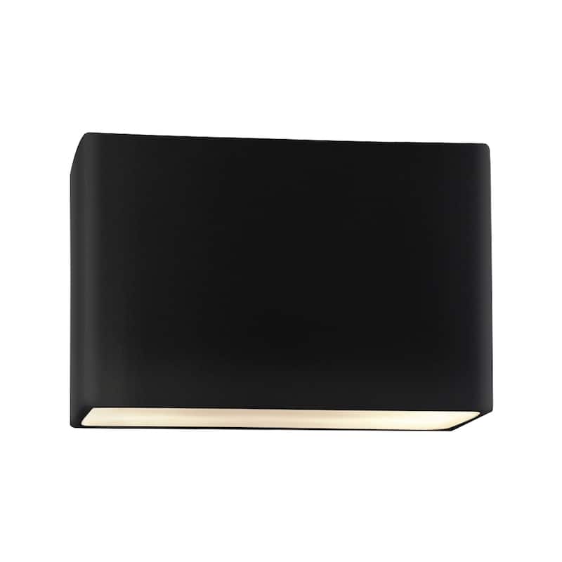 Carbon Loft Maeve 16-inch ADA Carbon Matte Black Closed Top Rectangle Wall Sconce - Matte Black