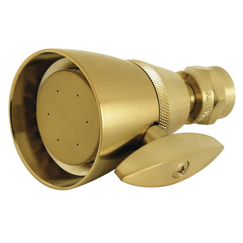 Kingston Brass Made To Match 2-1/4-Inch Adjustable Shower Head - Brushed Brass