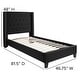 preview thumbnail 69 of 93, Tufted Upholstered Nailhead Trim Platform Bed