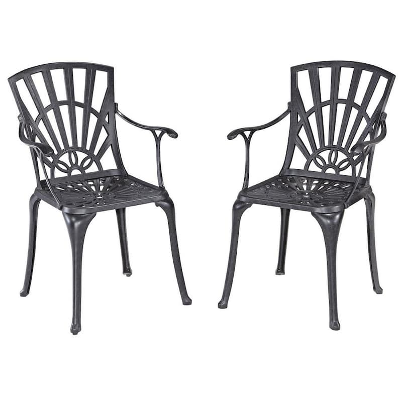 Grenada Charcoal Aluminum 7 Piece Outdoor Dining Set - 72" x 29" x 42"