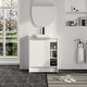 preview thumbnail 11 of 26, Malwee 28" FreeStanding Bathroom Vanity with Sink, Small Floor Stand Bathroom Vanity with Ceramic Sink and Soft Close Door