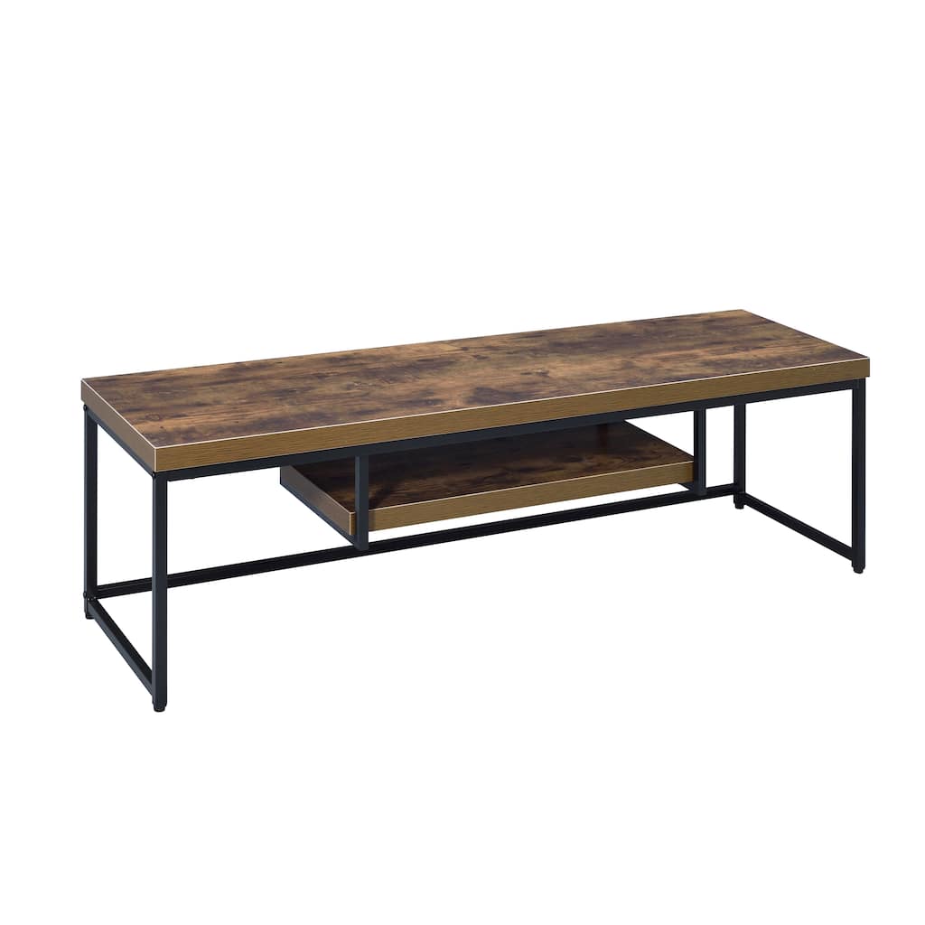 Multifunctional 1-shelf TV Stand Spacious Storage Space