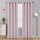 preview thumbnail 53 of 106, Deconovo Silver Line 52 Width Curtain Panel Pair (2 Panel) W52" x L108" - Lavender Pink