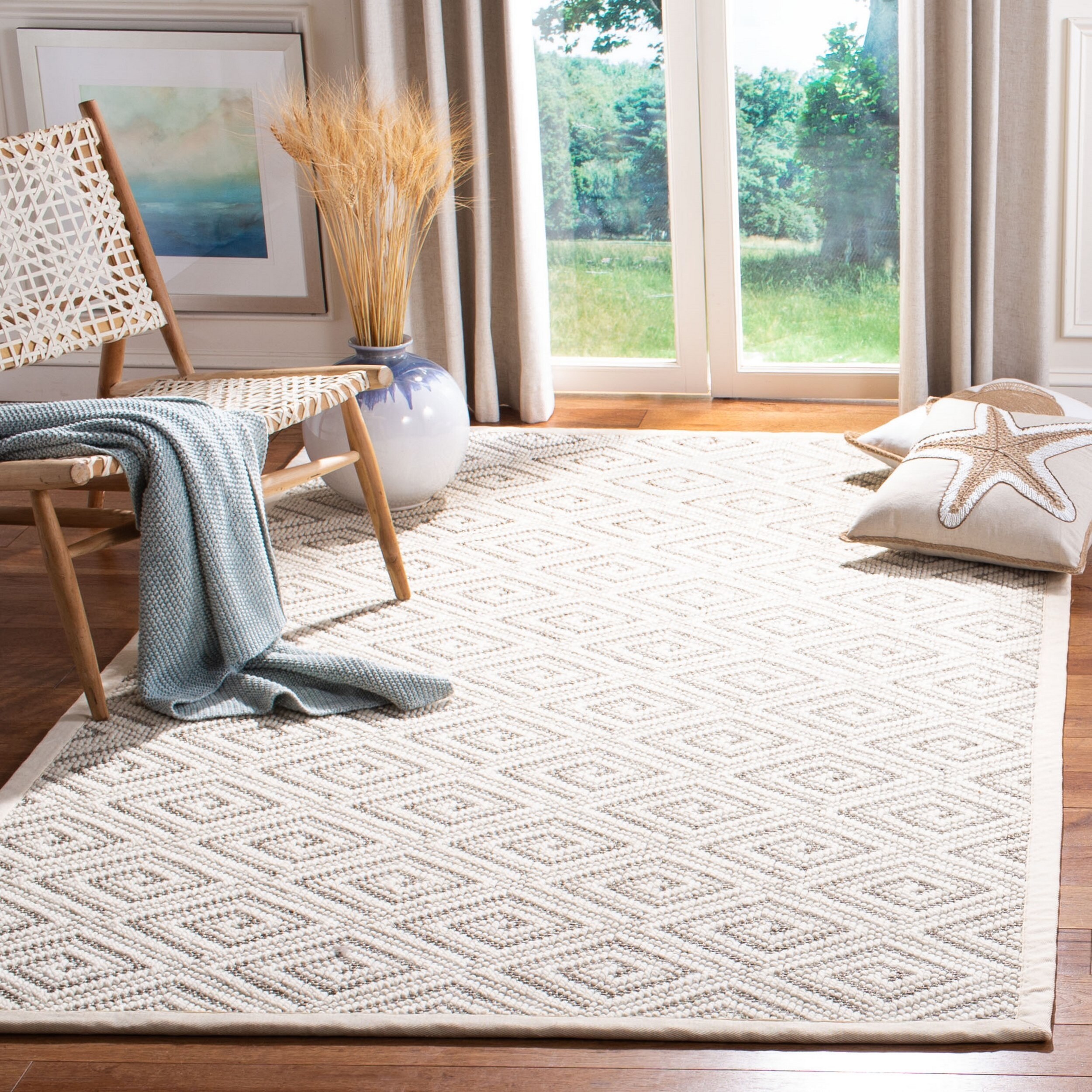 Safavieh Handmade Palm Beach Modern Contemporary Geometric Sisal Rug Overstock 27793265