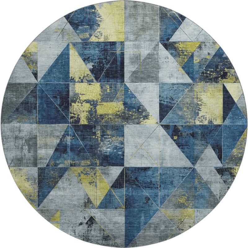 Premium Washable Super Soft Contemporary Mosaic Mayfield Rug