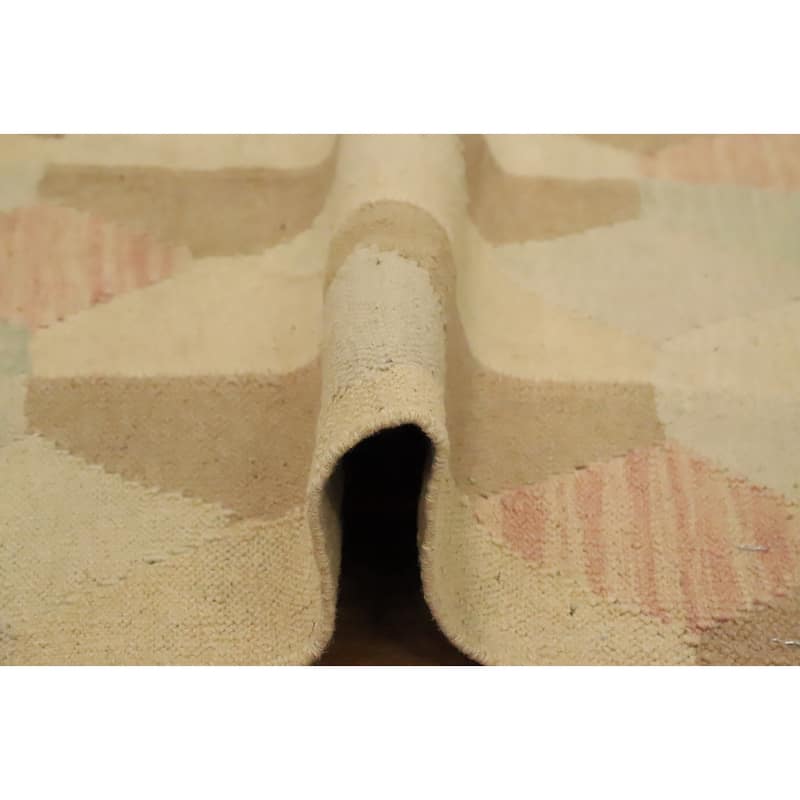 Hand Woven Oriental 100% Wool Carpet Southwestern Modern Multi-Colored Kilim Area Rug - 5' 1'' X 3' 0''