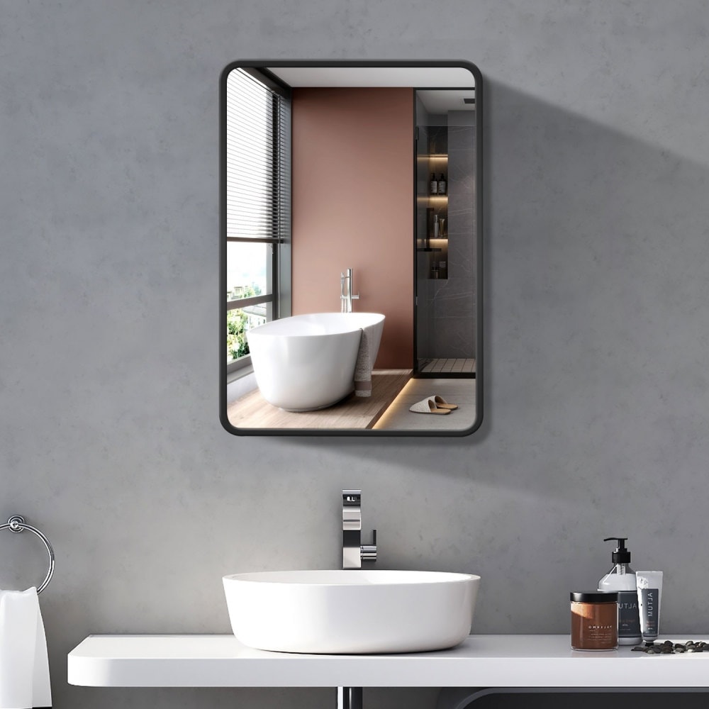 Black rimmed sales medicine cabinet