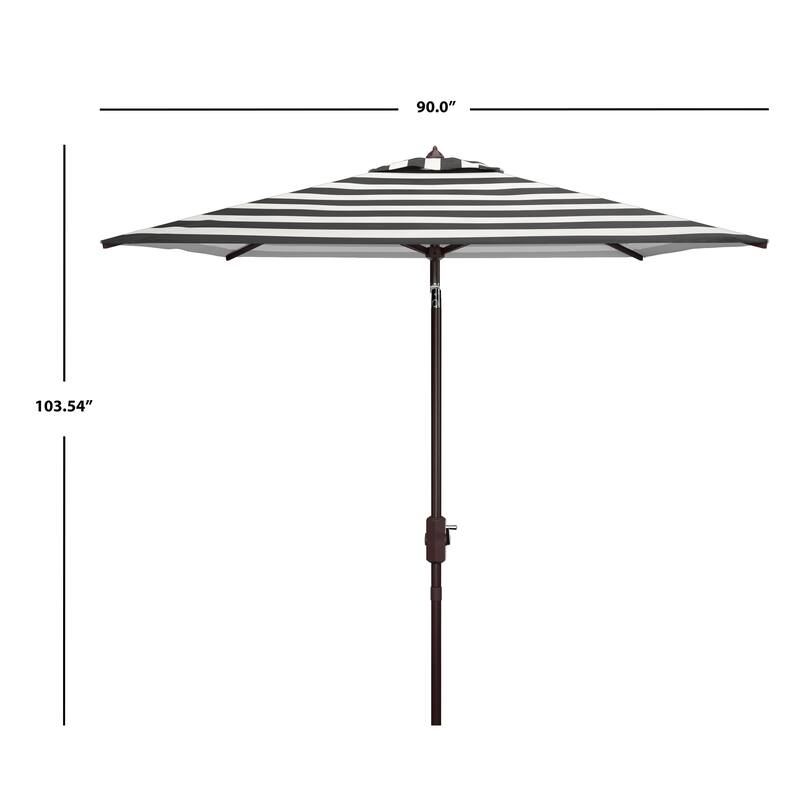 SAFAVIEH Outdoor Anabelle Fashion Line 7.5 Ft Square Umbrella, Base Not Included