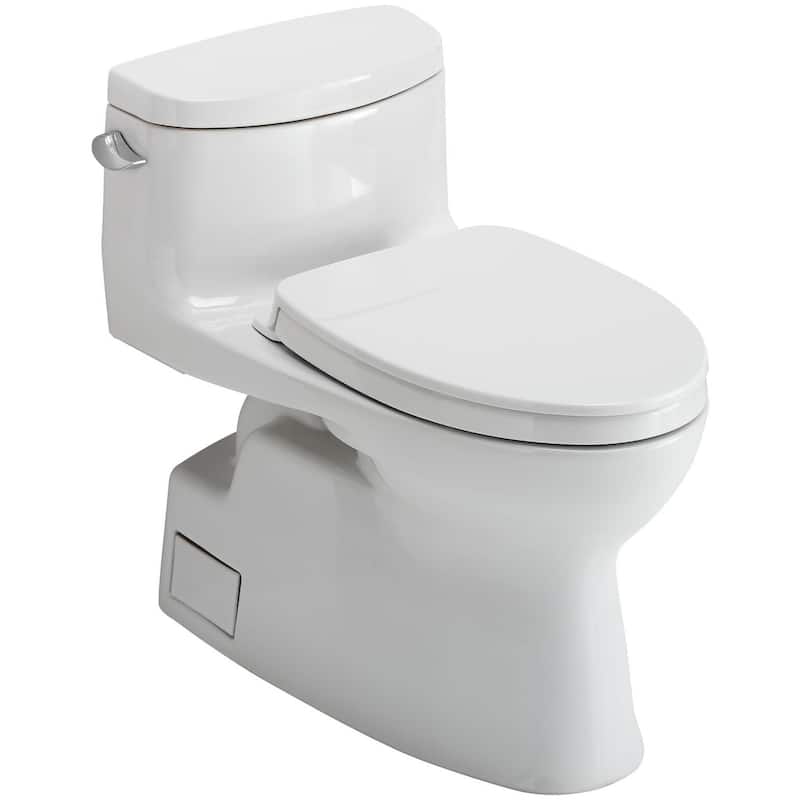 TOTO Carolina II One-Piece Elongated 1.28 GPF Universal Height Toilet - Cotton