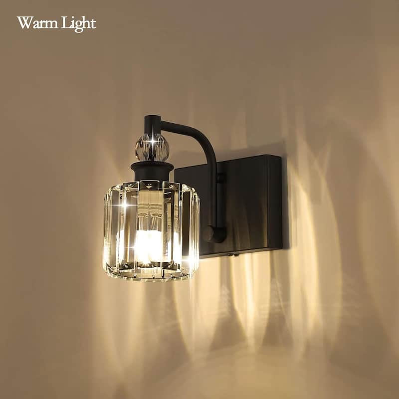 1 light vanity light black mirror light metal,glass wall lights