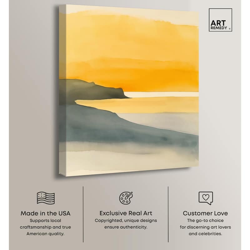 Dawn on the Waves Canvas by Art Remedy, Gallery Wrapped