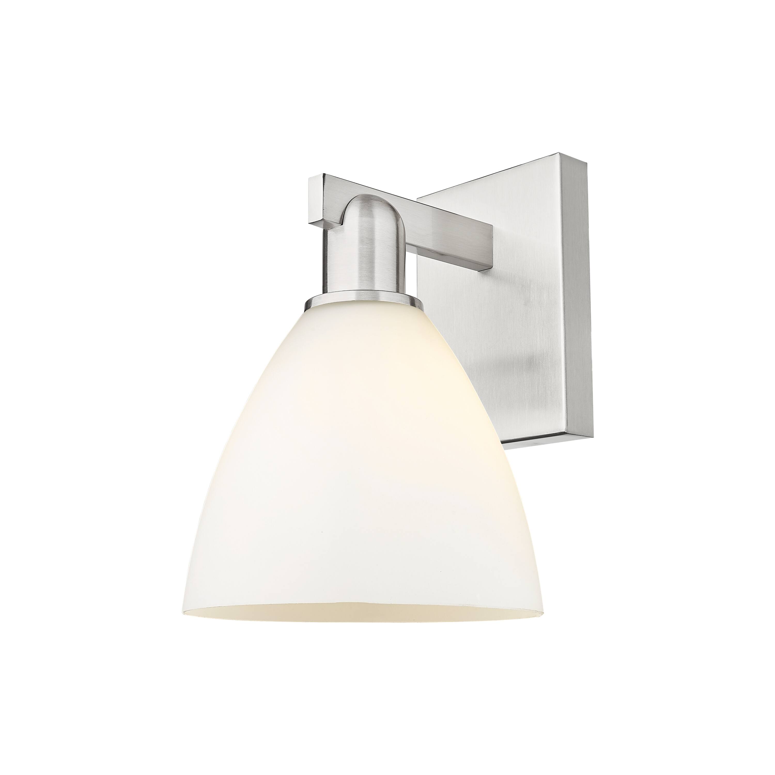 Option Matte White / Brushed Satin Nickel