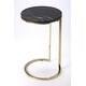 preview thumbnail 1 of 2, Handmade Butler Martel Marble and Metal Side Table (India) Marble