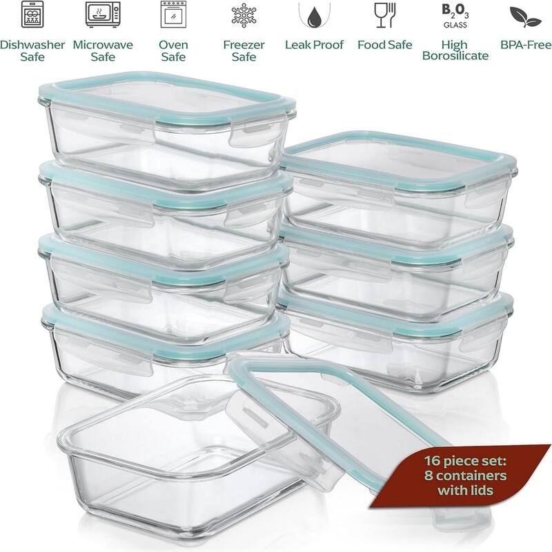 8pack Glass Food Storage Containers Bed Bath & Beyond 39099409