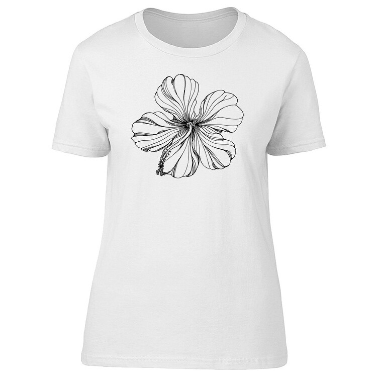 Lovely Hibiscus Flower Sketch Tee Women S Image By Shutterstock On Sale Overstock 22398771 Are you looking for the best images of hibiscus flower sketch? overstock com