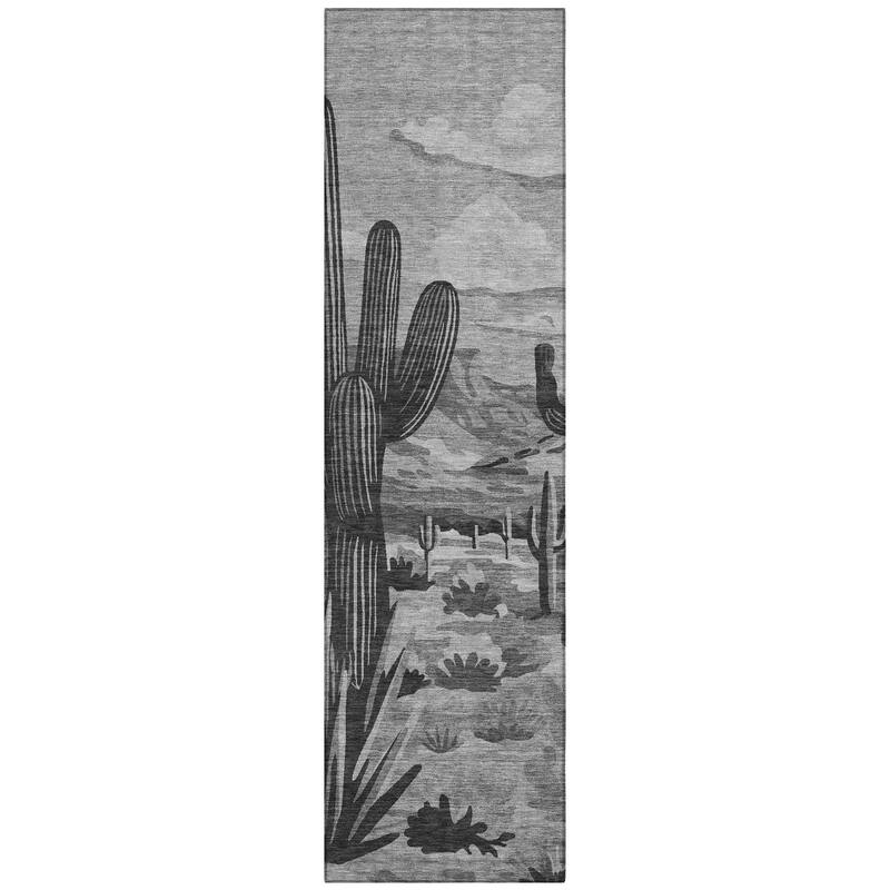 Machine Washable Indoor/ Outdoor Southwestern Mesa Chantille Rug