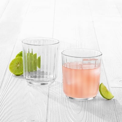 Libbey Paneled Double Old Fashioned Rocks Glasses, 11.2-ounce, Set of 6 - Set of 6