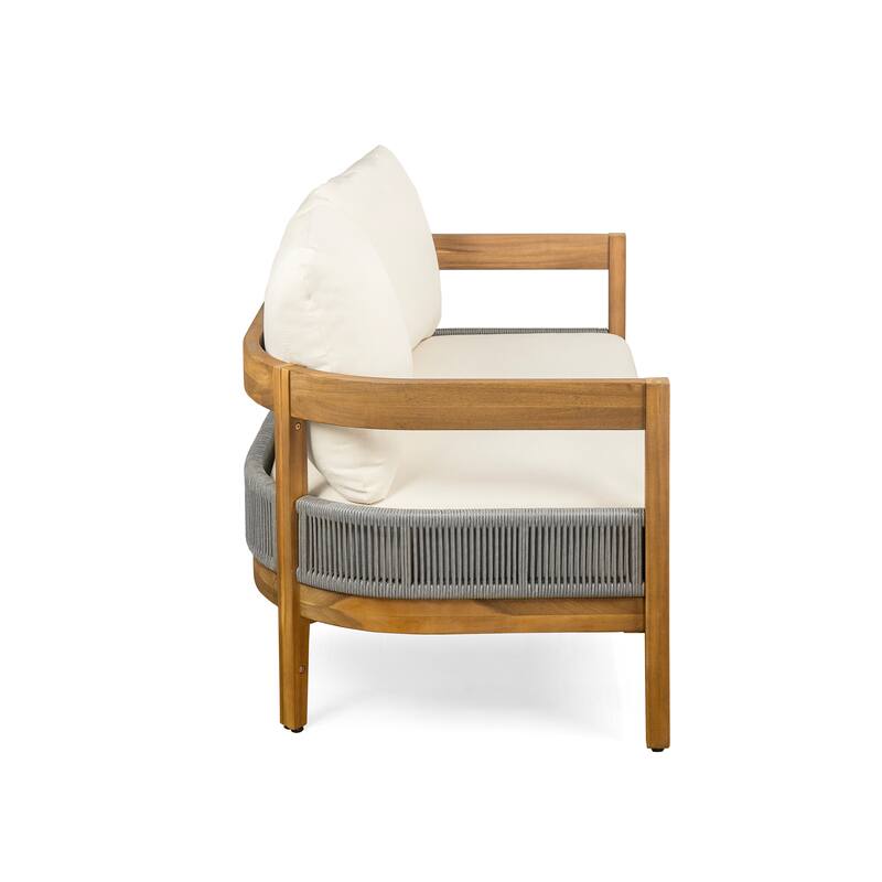 Christopher Knight Home - Porto Outdoor Loveseat & Table with Club Chair Set