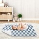 preview thumbnail 3 of 3, Sweet Jojo Designs Blue Gingham Checkered Plaid Boy Baby Receiving Security Swaddle Blanket -Vintage Classic Checkerboard, Retro