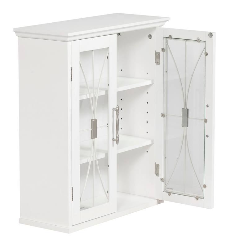 Teamson Home Delaney Removable Two-Door Wall Cabinet