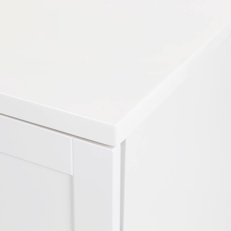 Spring Mill Cabinets Emlyn 48.5" Bathroom Vanity With Shelves, Drawers, and White Sink Top