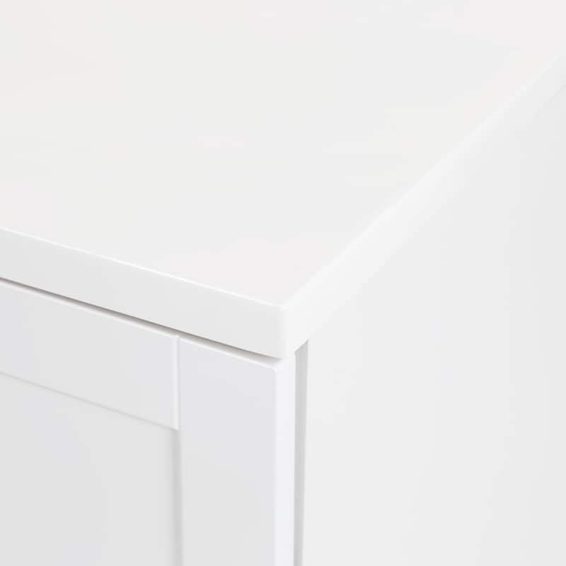Spring Mill Cabinets Emlyn 60.5" Double Bathroom Vanity With Drawers and White Sink Top