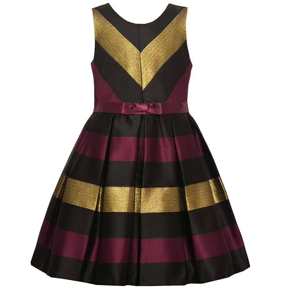 bonnie jean burgundy dress