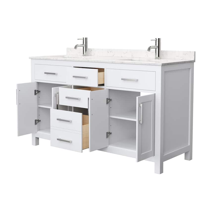 Wyndham Collection WCG242460DCCUNSMXX Beckett 60" Free Standing Double