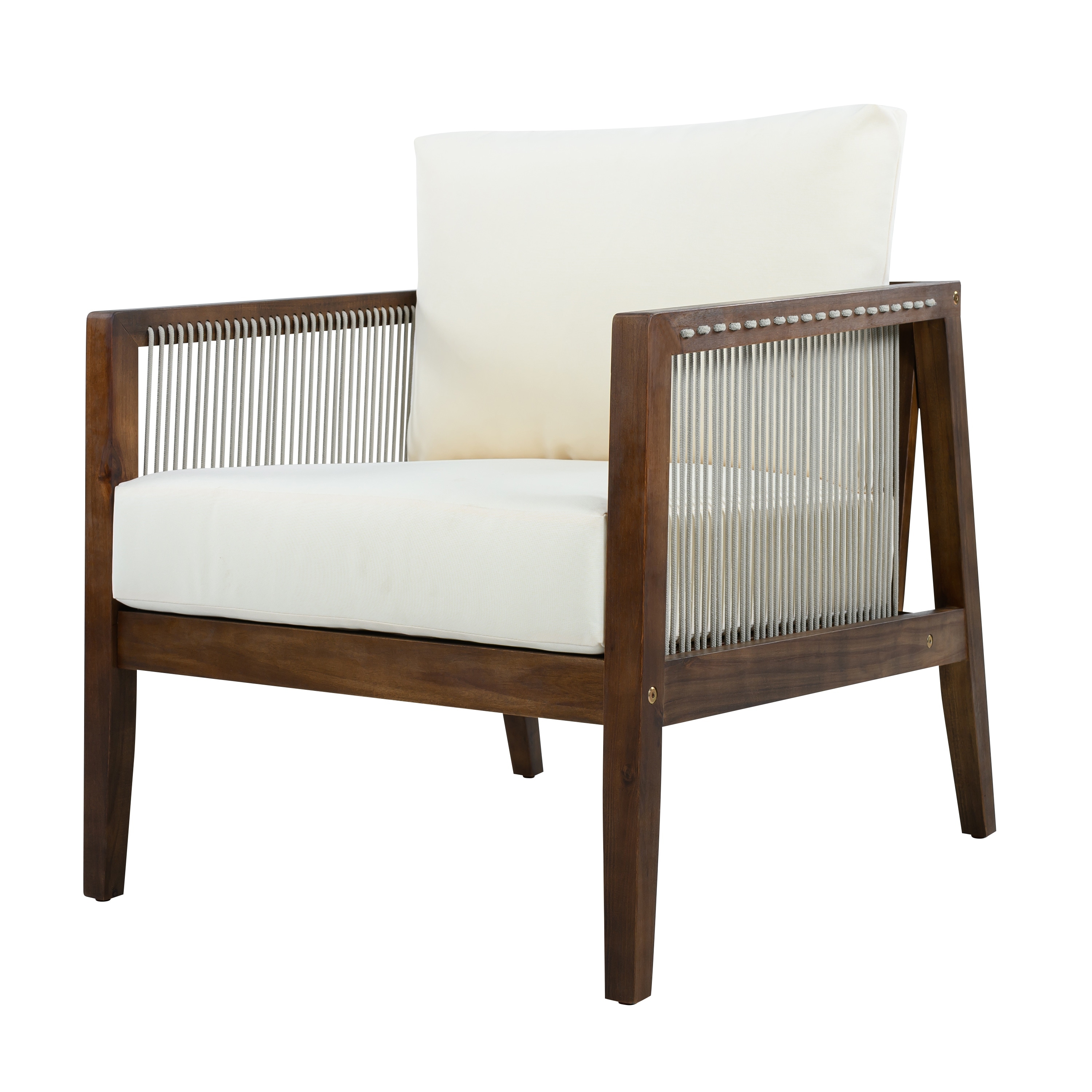 Outdoor Club Chair Side Chair with Cushions, Reading Chair Coffee Chair Accent Chair Upholstered Chair