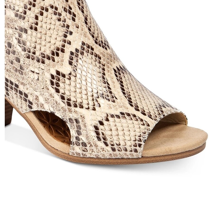 bare traps peep toe booties