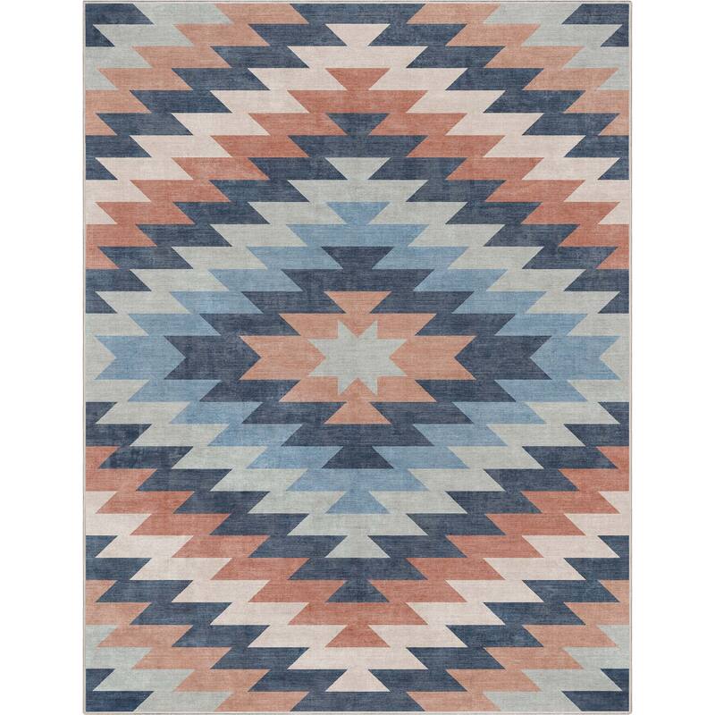 Well Woven Apollo Albuquerque Southwestern Machine Washable Area Rug