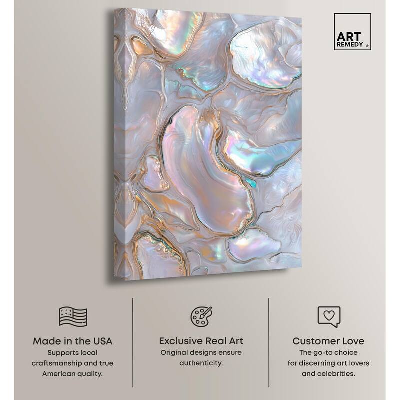Fluid Preciousness III Canvas by Art Remedy, Gallery Wrapped