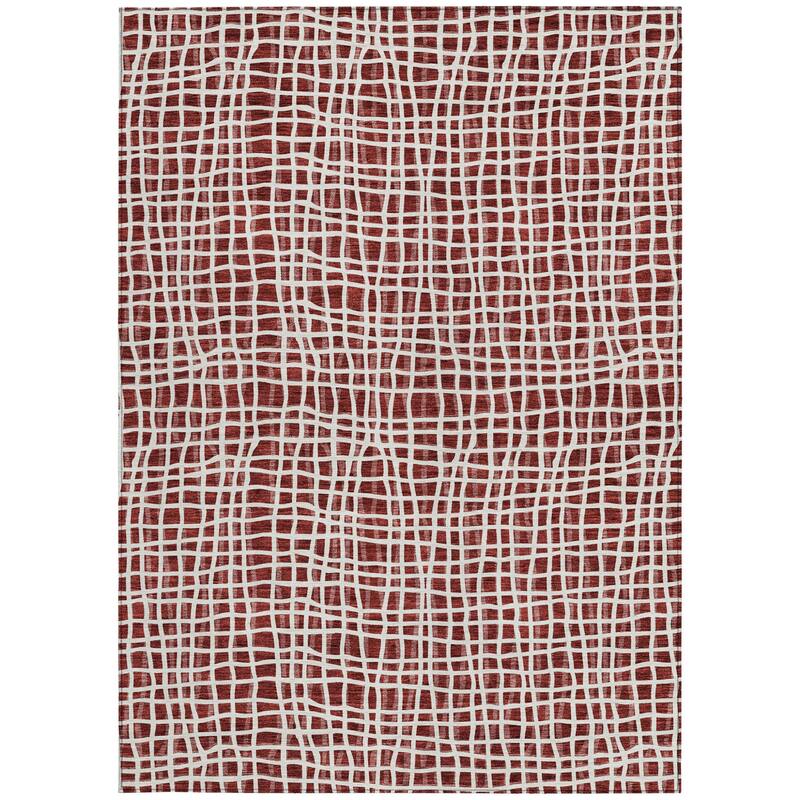 HomeRoots Striped Transitional Rectangle Outdoor Rug