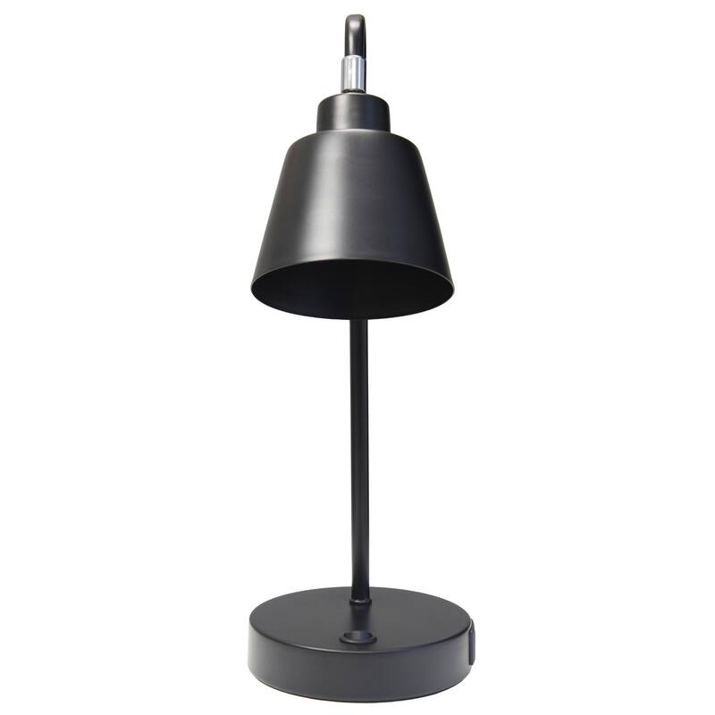 Looped Desk Lamp with Adjustable Shade - 16" - Black