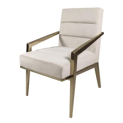 Merriman Upholstered Accent Armchair with Metal Frame