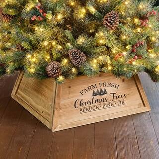 barnwood christmas tree collar