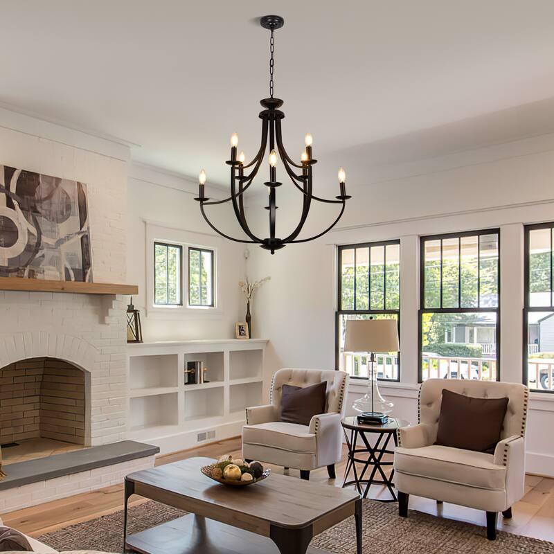 8-light Dimmable Chandelier